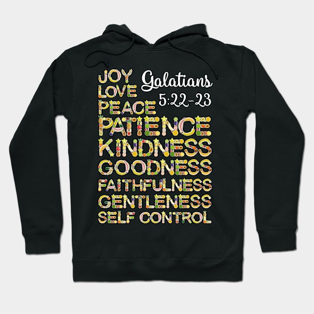 The Fruit of The Spirit - Christian Bible Verse Hoodie by folidelarts